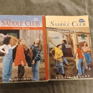 5/$20 Set Of 2 VintageThe Saddle Club Books #79 English Horse & #89 Lucky Horse